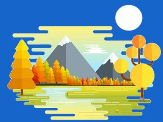 中国山水免抠图