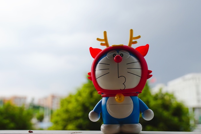 儿童节礼物哆啦A梦特写