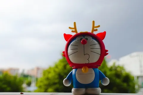 儿童节礼物哆啦A梦特写