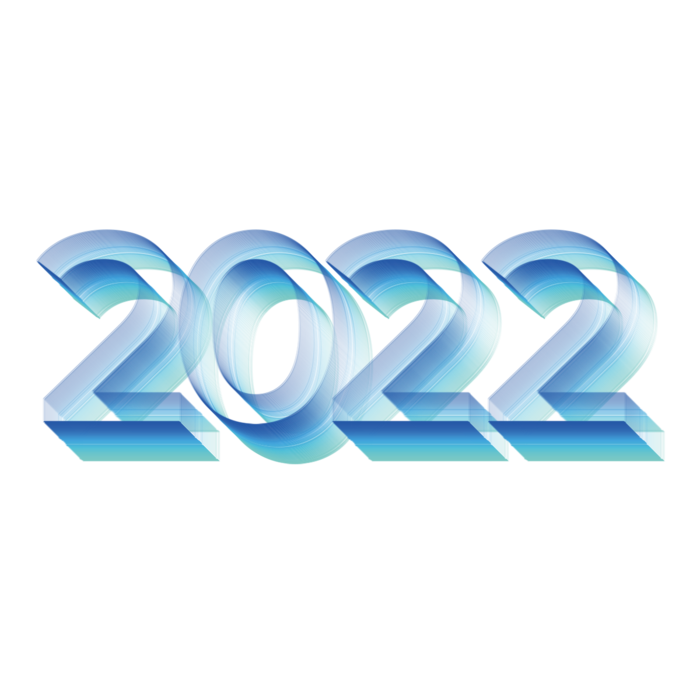 2022新年艺术创意字体虎年3D立体标题数字文字png免抠字素材