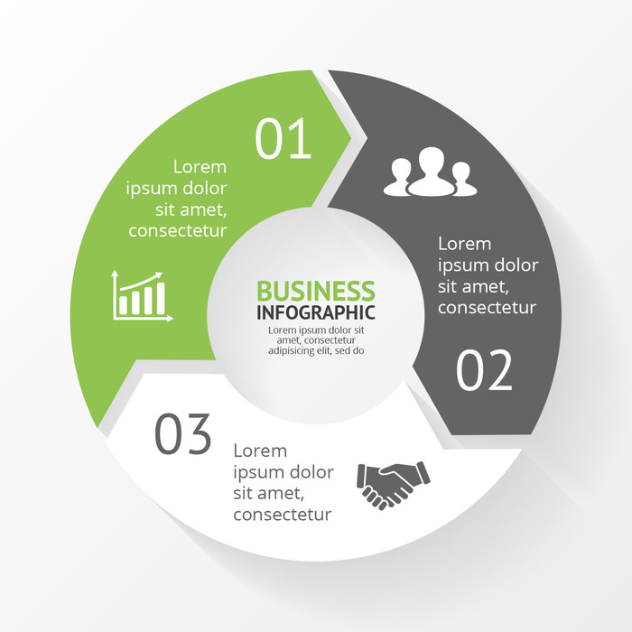 数据图表统计图形分析分类商务会议办公图标PSD模板素材