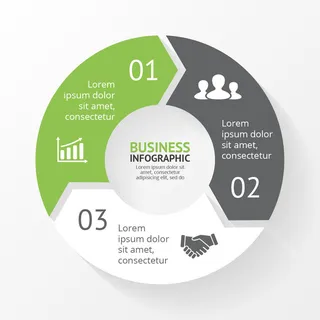 数据图表统计图形分析分类商务会议办公图标PSD模板素材