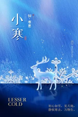 创新小寒宣传营销海报设计