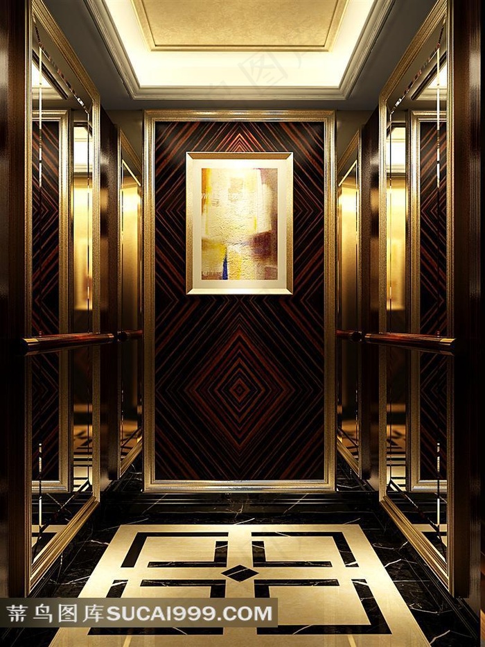 超级豪华高档电梯