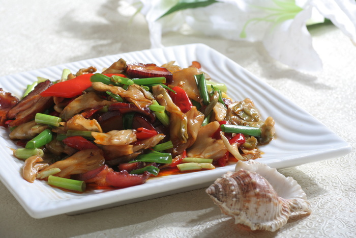 榨菜皮腊肉 (1)