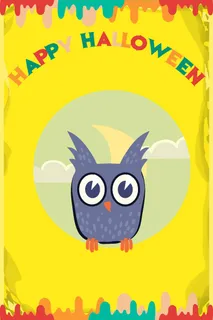 万圣节小鬼捣蛋儿童矢量插画扁平