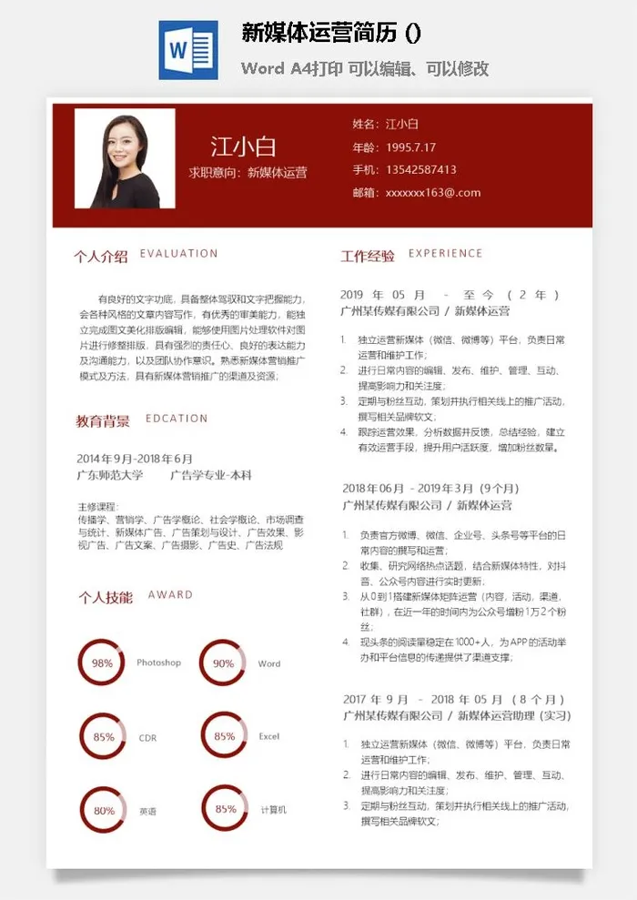 新媒体运营简历 (3)