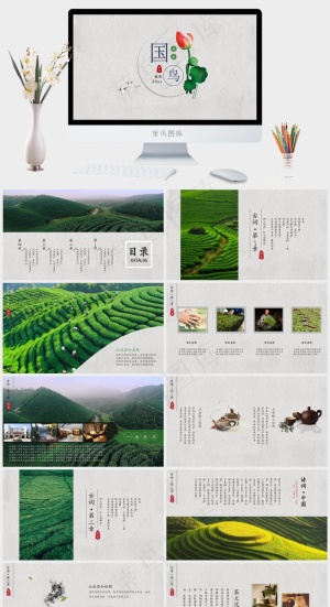 通用
灰色简洁PPT模板预览图