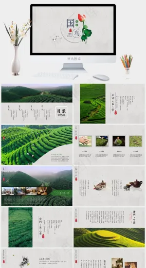 通用
灰色简洁PPT模板预览图