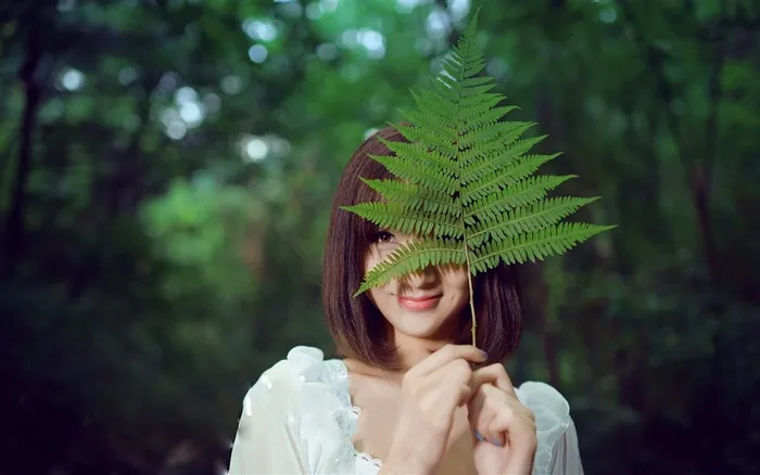 清纯可爱邻家女孩桌面壁纸摄影