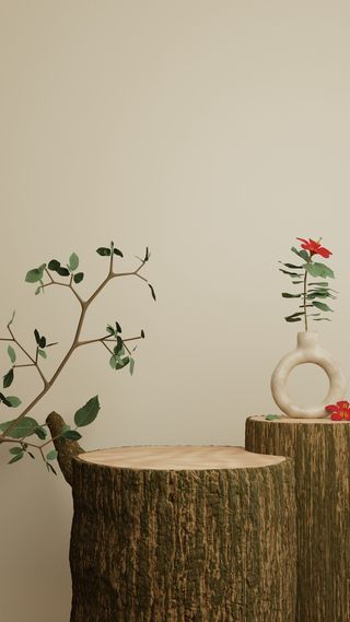 小清新电商c4d场景展台合层背景