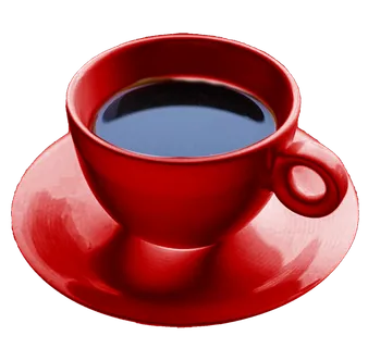 咖啡红杯子免抠图