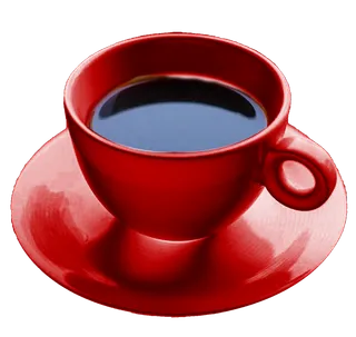 咖啡红杯子免抠图