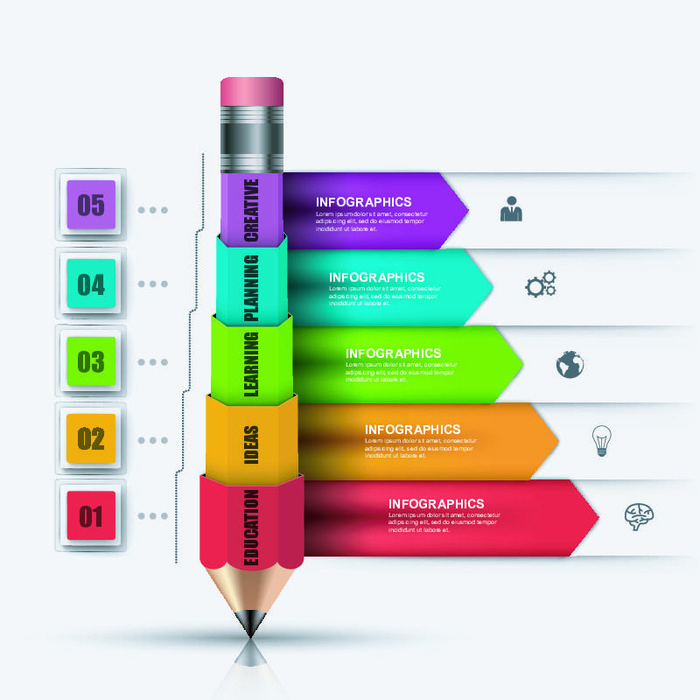 ppt素材3d数据图表模板可视化图形统计标签矢量图标模型ai源文件