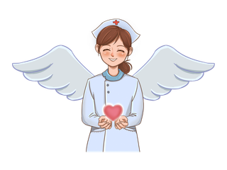 彩色卡通护士医护人物白衣天使护士节元素