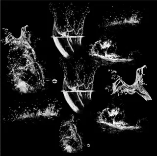 白色透明水花溅起透明素材分层