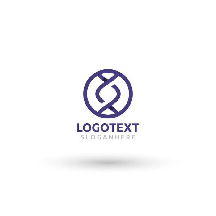 图标标识标志立体几何图形企业商标VI品牌LOGO设计模板AI矢量素材