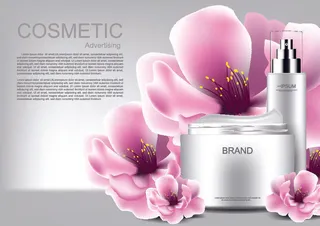 设计化妆品样品素材