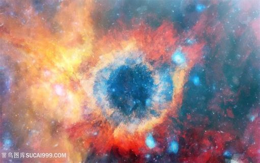 绚丽星空景观高清图片