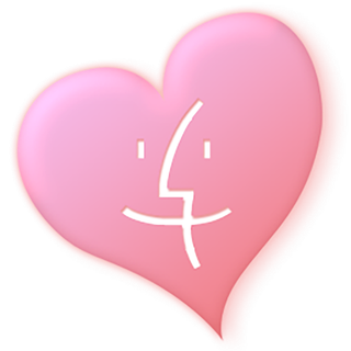 爱心粉色卡通