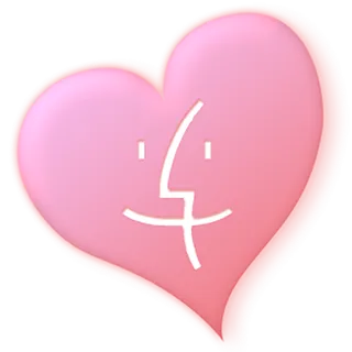 爱心粉色卡通