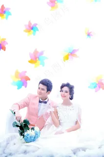 爱意绵绵幸福恋人婚纱高清摄影