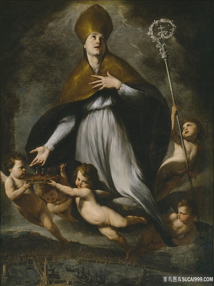 天使人物唯美油画装饰画