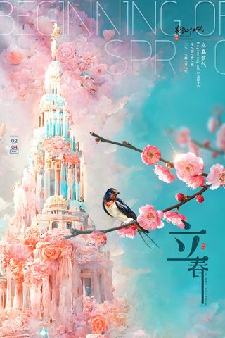 传统立春节气营销活动海报图片