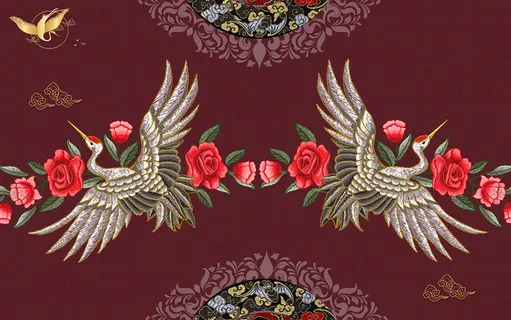 中国风古风国潮祥云旭日背景