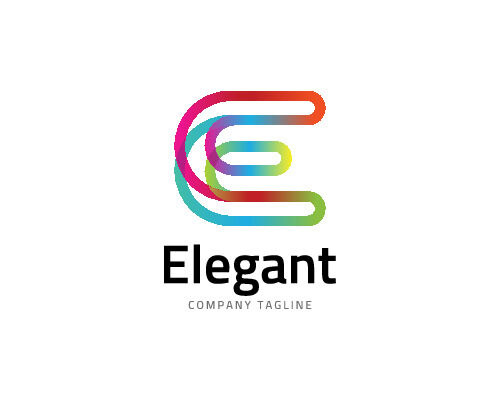 图标标识标志立体几何图形企业商标VI品牌LOGO设计模板AI矢量素材