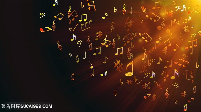 音乐炫光背景音符背景