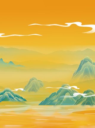 只此青绿山水画