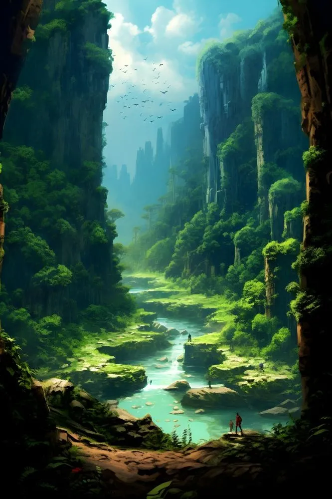 旅游自然风光背景(2400x3600)
