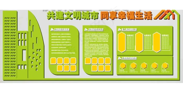 文明城市2cdr矢量模版下载
