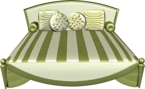 床 PNG免抠(500x307)