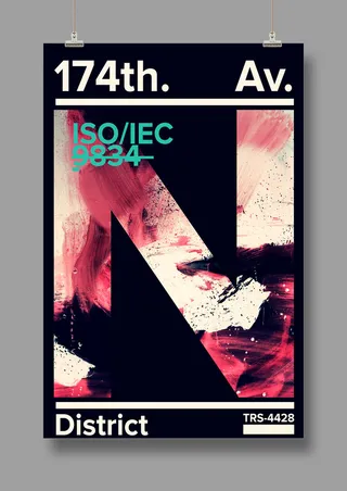 国外时尚 潮流海报 英文PSD海报