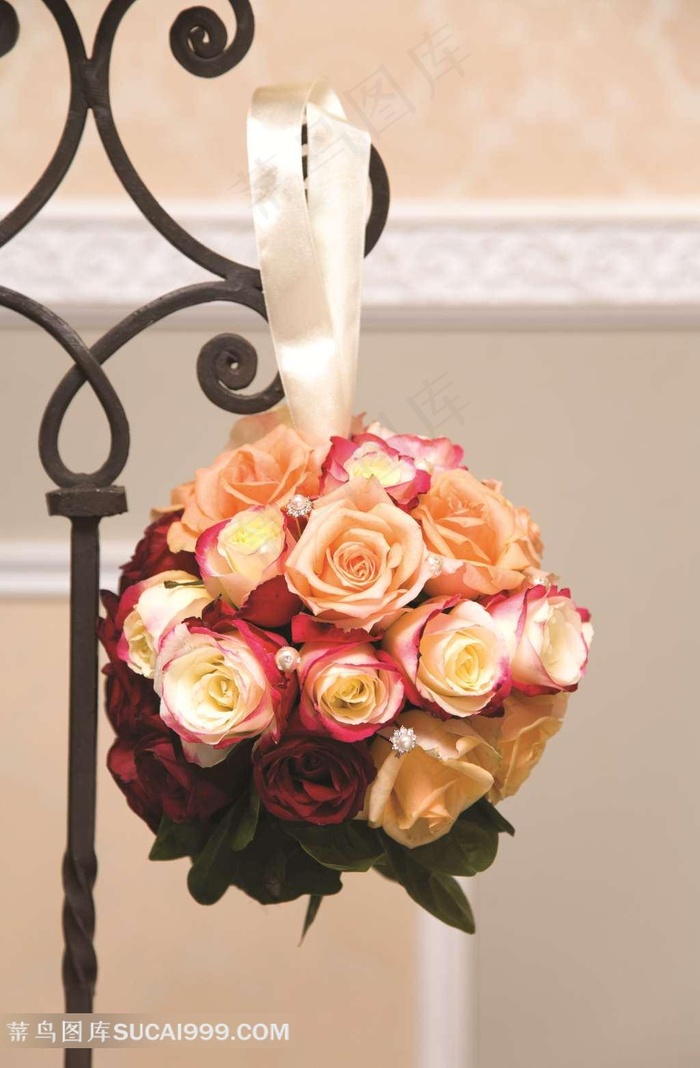 美丽的玫瑰花花球