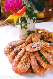 麦香虾中华美食摄影图 麦香虾中华美食摄影图
