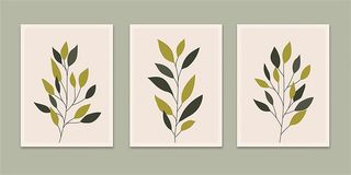 植物装饰画绿色清晰简约北欧时尚