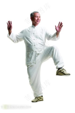 练太极拳的老人