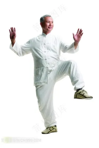 练太极拳的老人