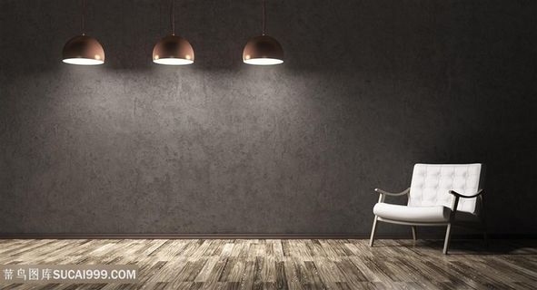 精美墙壁与射灯灯光高清图片