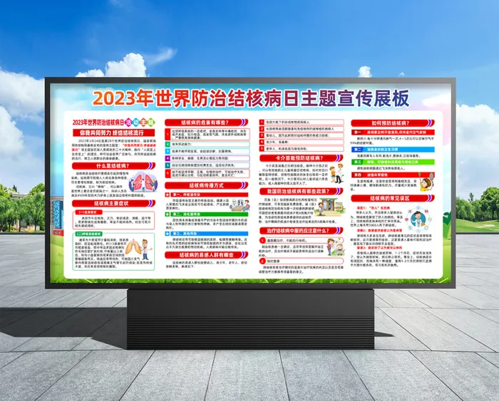 世界防治结核病日 世界防治结核病日宣传栏psd模版下载
