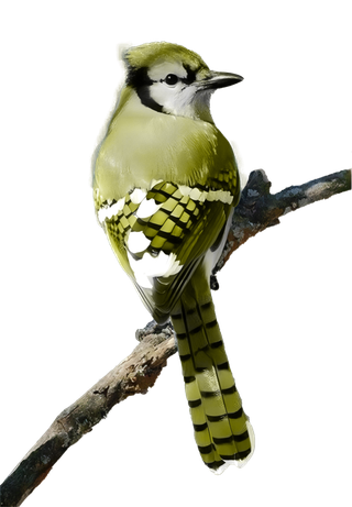 鸟类冠黄鸦免抠图