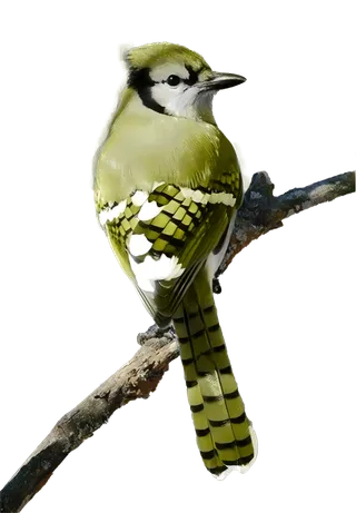 鸟类冠黄鸦免抠图