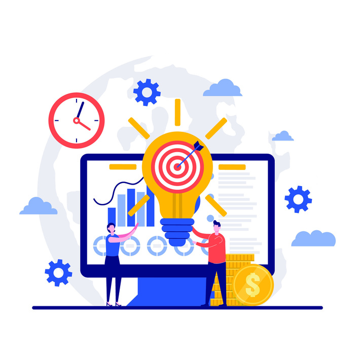 扁平化人物场景办公互联网等距ai矢量设计网页海报UI素材插画