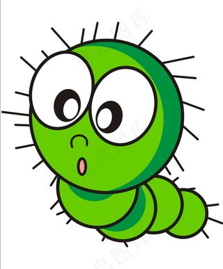 毛毛虫卡通图片