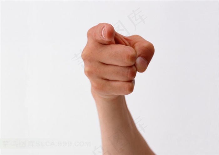 手部姿势 单手指示动作特写