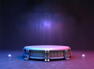 创意渐变风3D背景