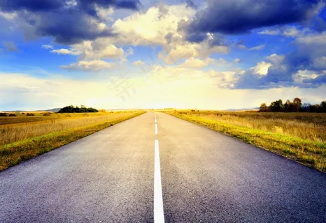 黄昏高速公路景观图片 黄昏高速公路景观图片
